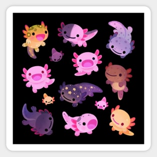 Happy axolotl Sticker